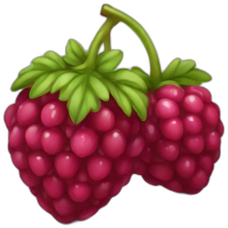 Une framboise emoji