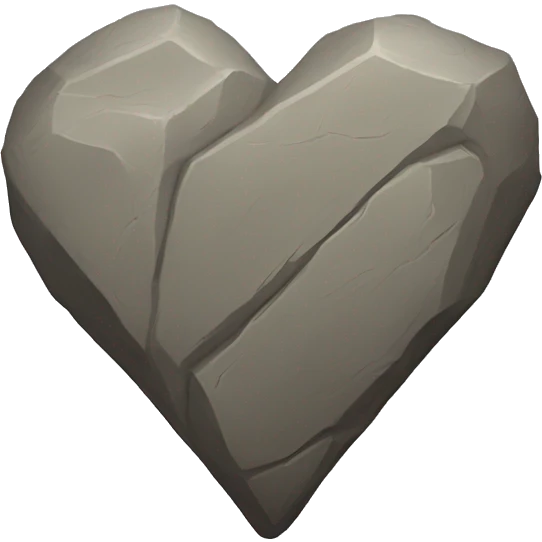 Heart of stone emoji