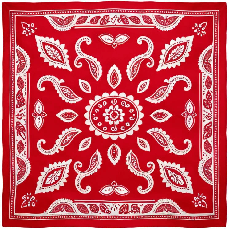 patterned bandana headscarf  emoji