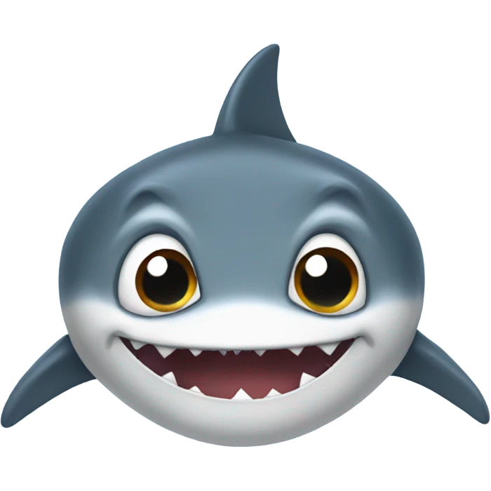 Shark with cat like features emoji