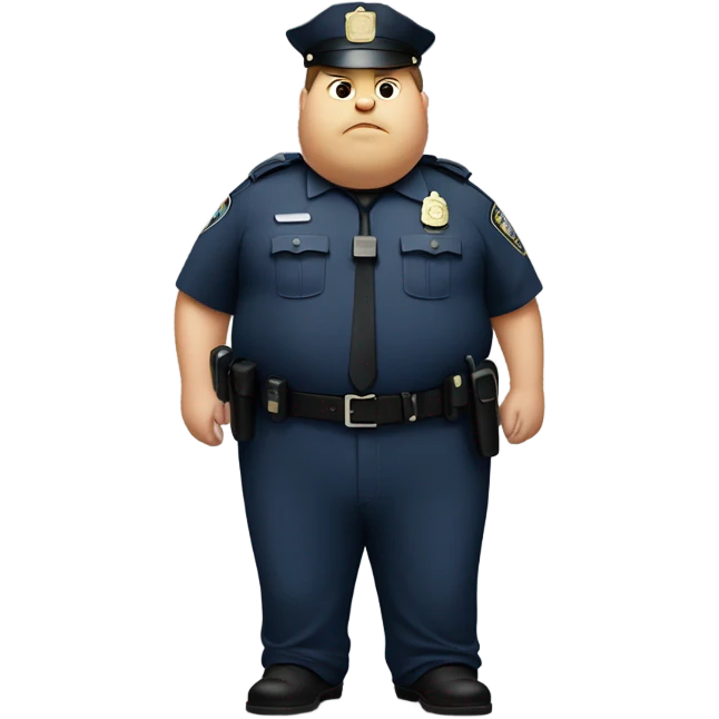 Obese police officer who is pregnant  emoji