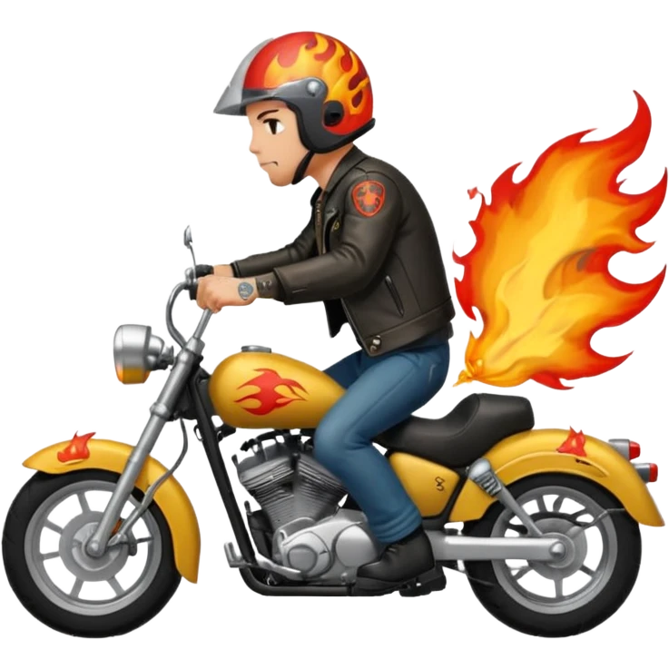暴走族がバイクに乗って走ってる emoji