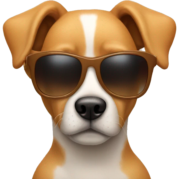 dog wearing sunglasses emoji