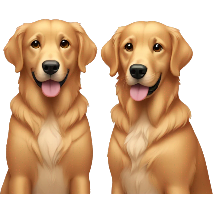 Retriever couple emoji
