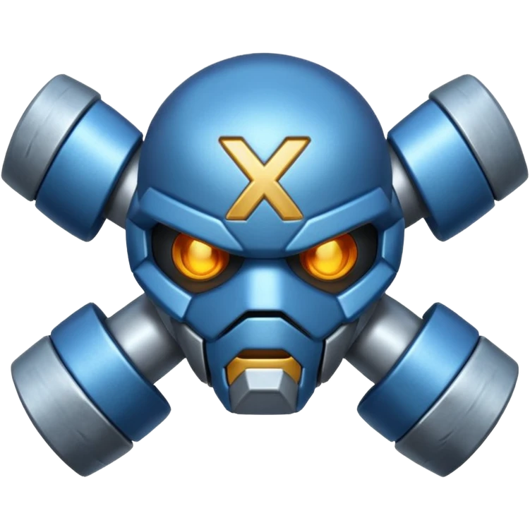 Haz un emoji del Pokémon metagross, hazlo parecido a la imagen emoji