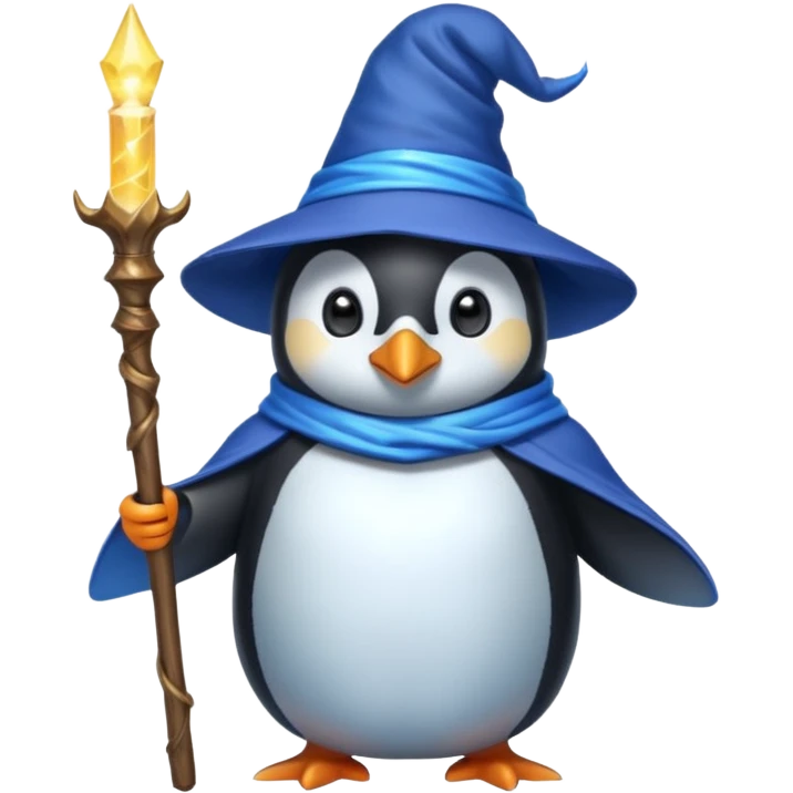 Penguin Wizard emoji