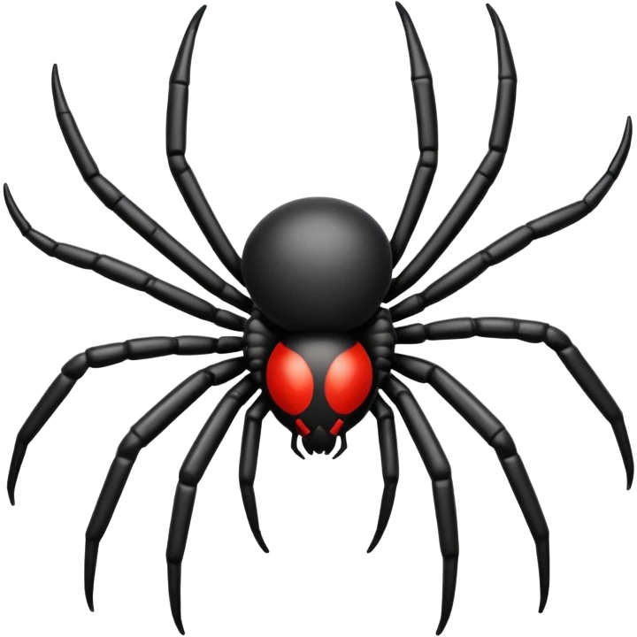 “High-resolution iOS-style spider emoji, centered on bright white background, crisp clean details” emoji