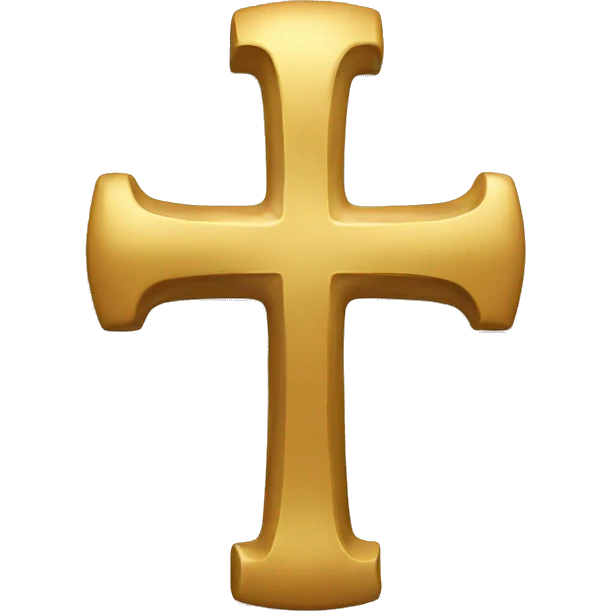 Golden cross emoji