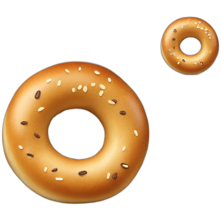 Anthropomorphic bagel emoji