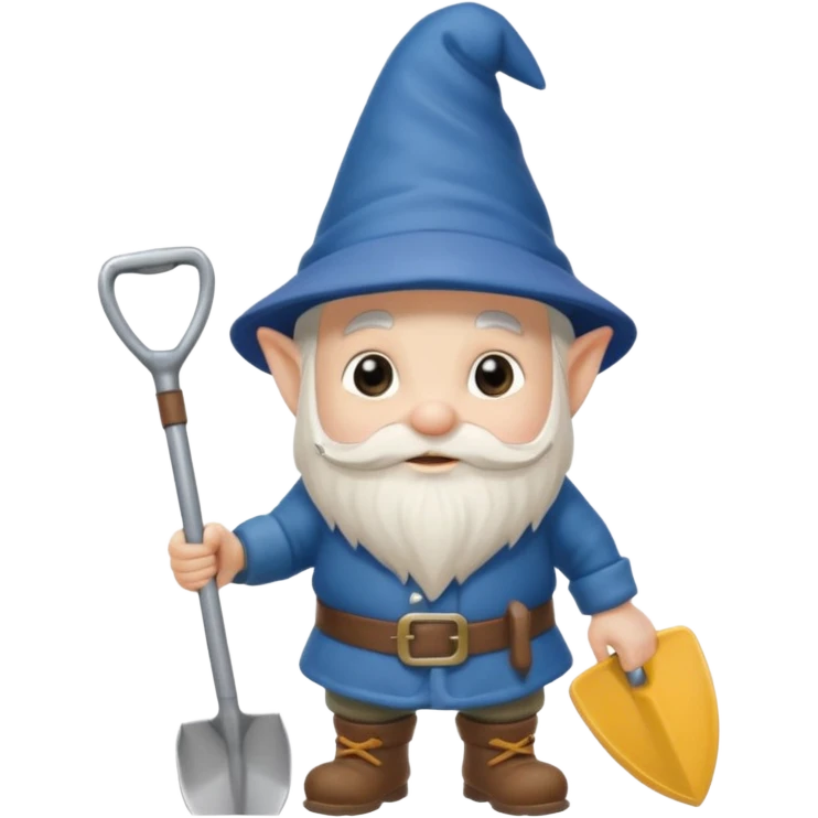gnome with shovel emoji