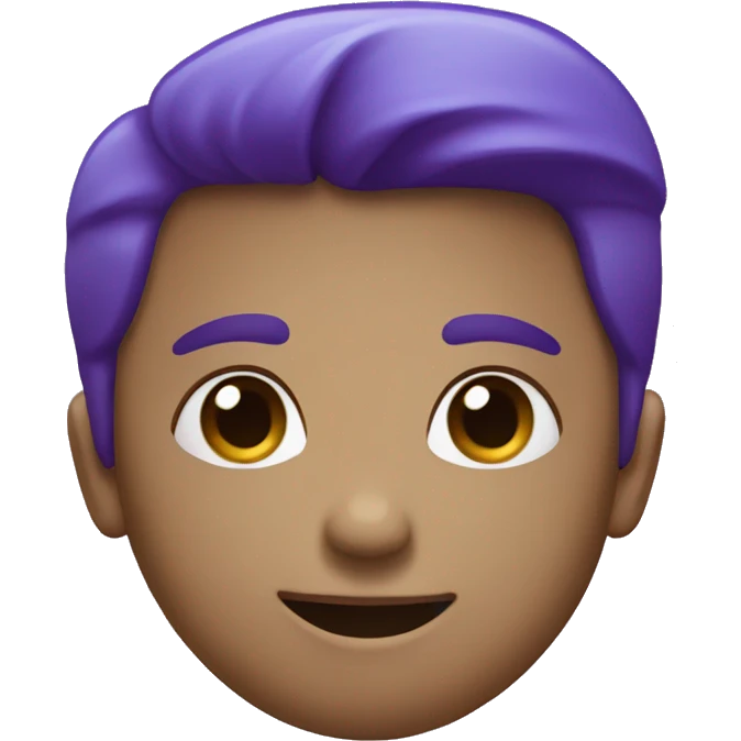 blue and purple heart emoji
