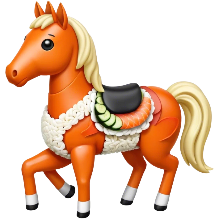 Horse sushi emoji