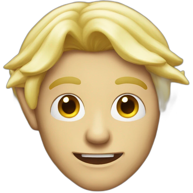 Evil blond elf man long hair emoji