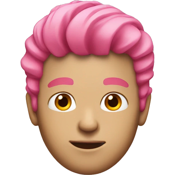 dude with pink hair emoji