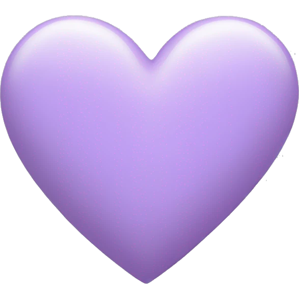 Pastel Purple Heart  emoji