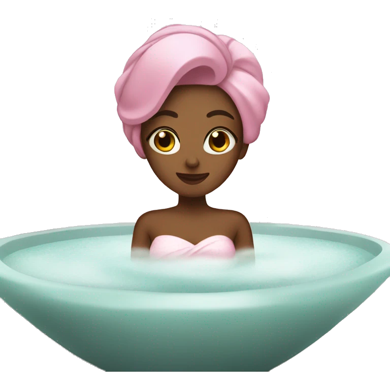 spa day pink emoji