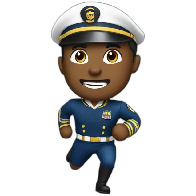 captain running emoji