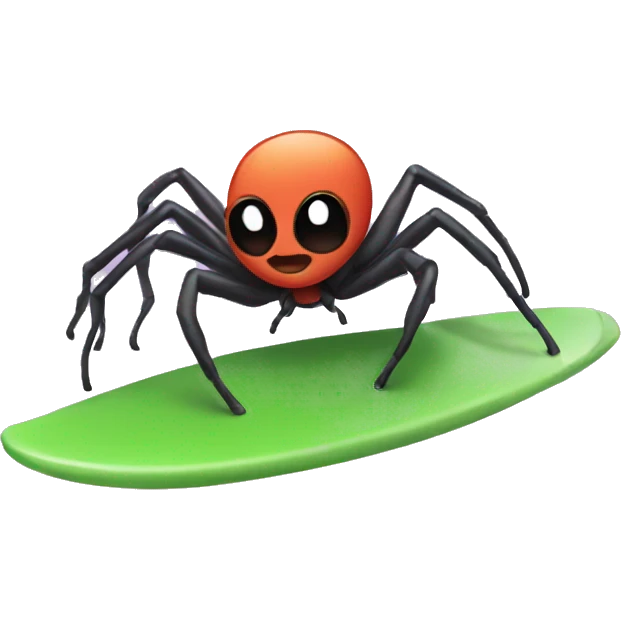spider surfing emoji