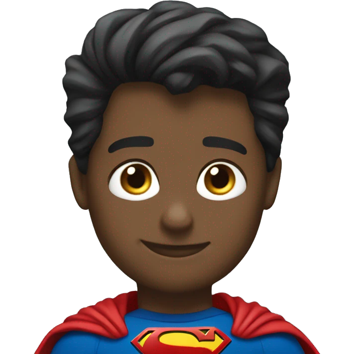 superman with latter U emoji