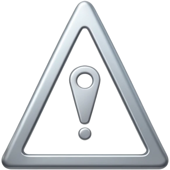 silver exclamation in triangle emoji