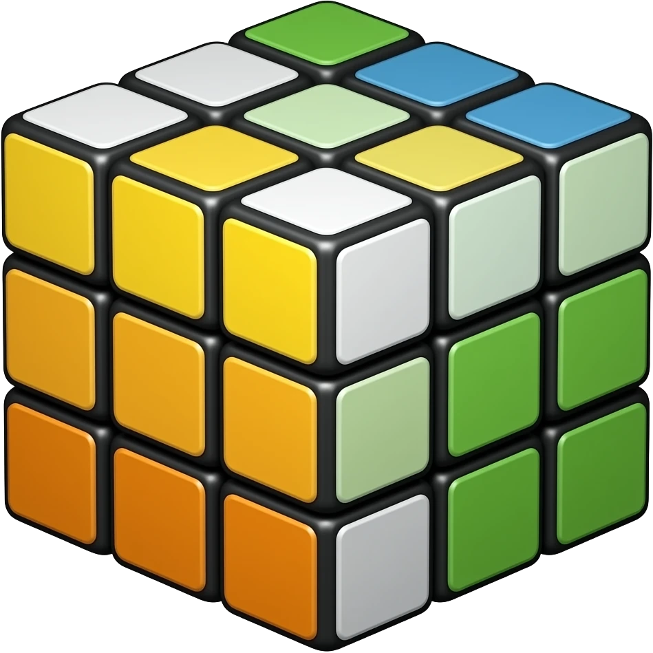 CUBE RUBIK 3X3 emoji