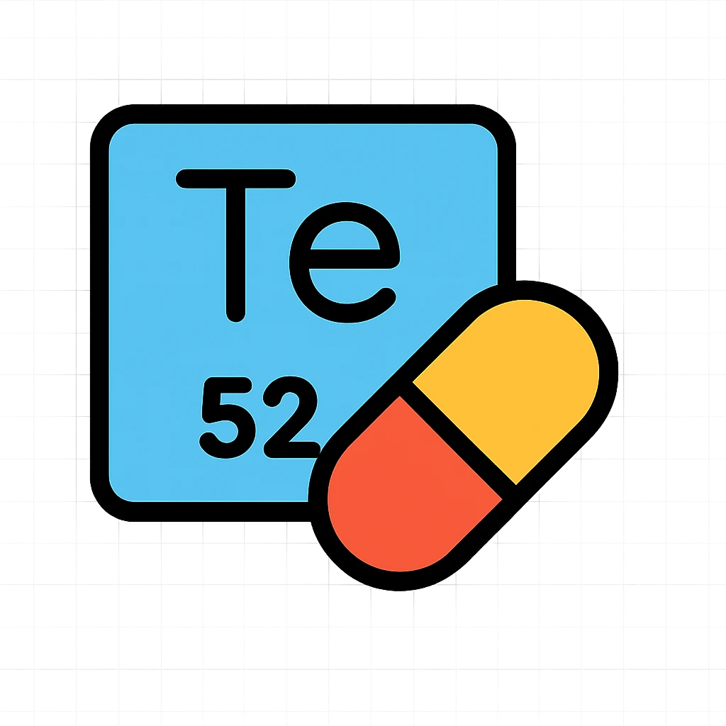 Tellurium emoji icon, representing its use in medicine emoji