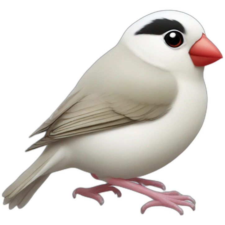 All White Java sparrow emoji