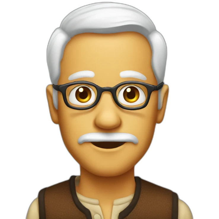 old fashioned emoji