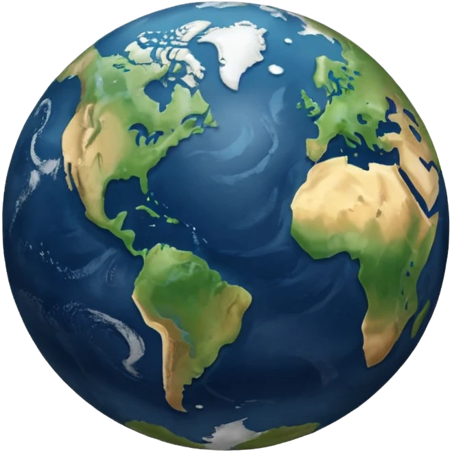 it should not contain earth NO EARTH emoji