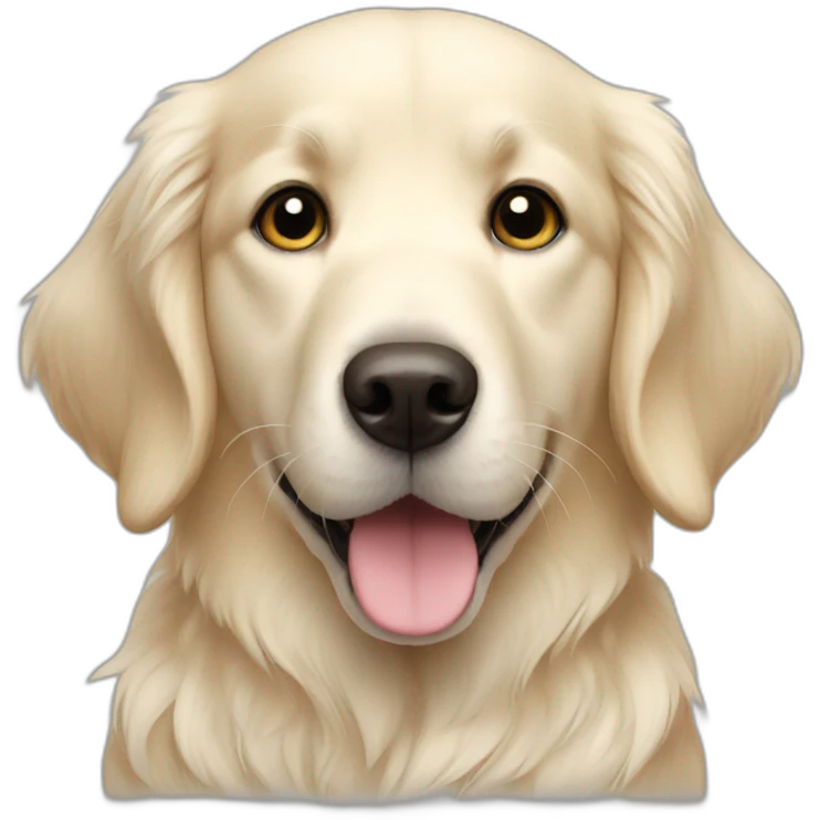 white small golden retriever emoji