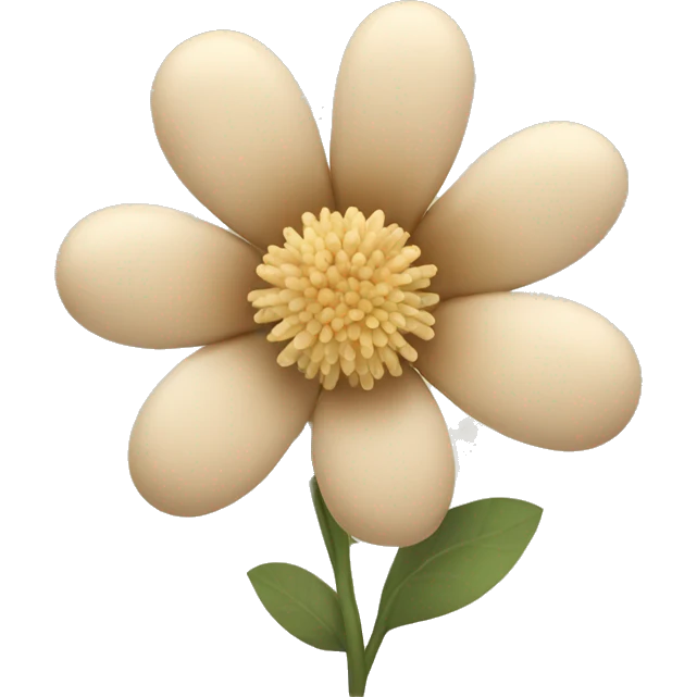 Beige flowers emoji