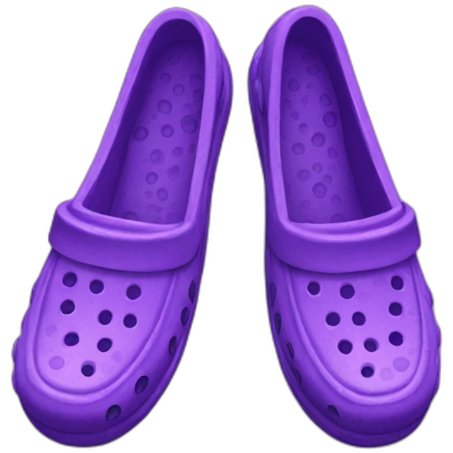 purple crocs emoji