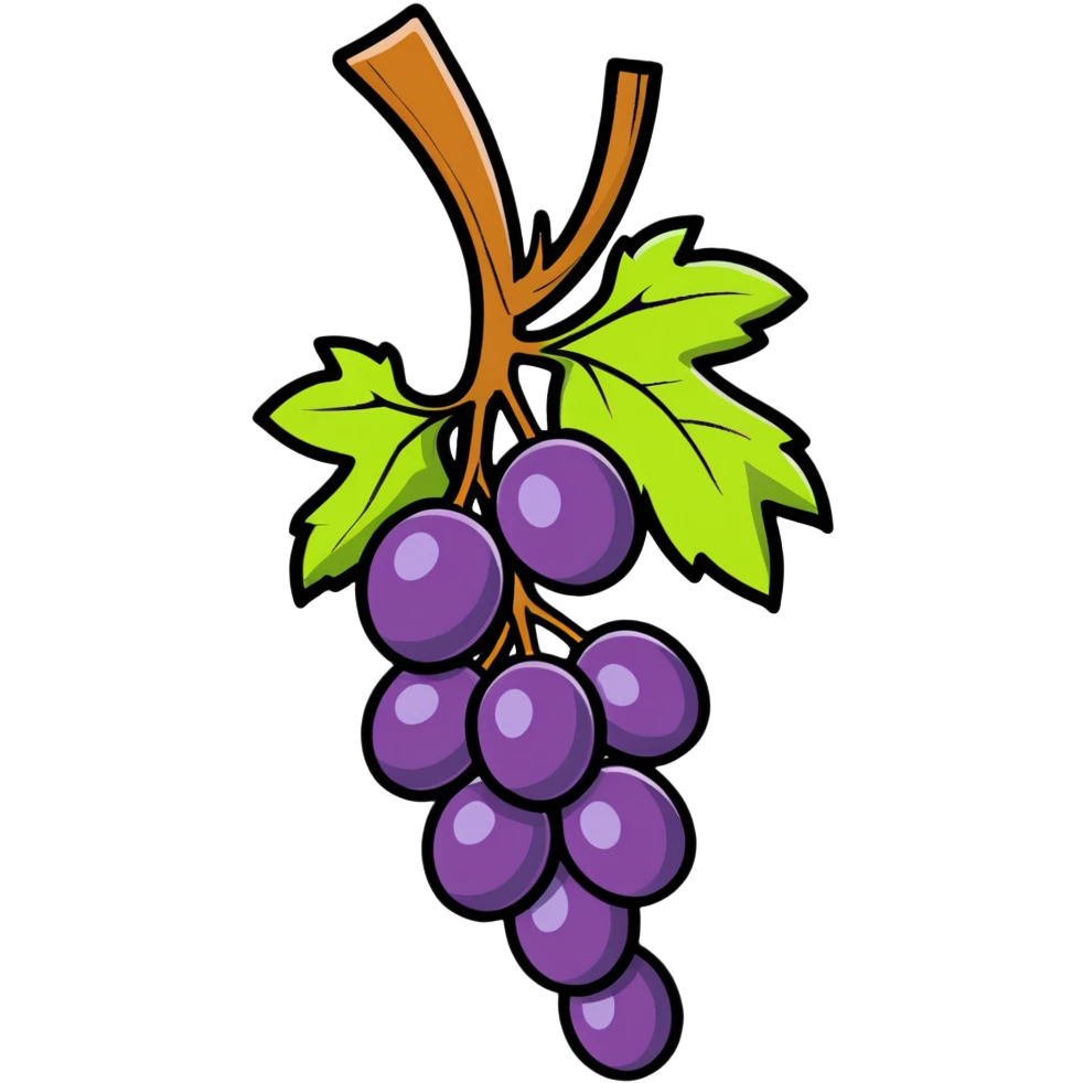 a single grape emoji
