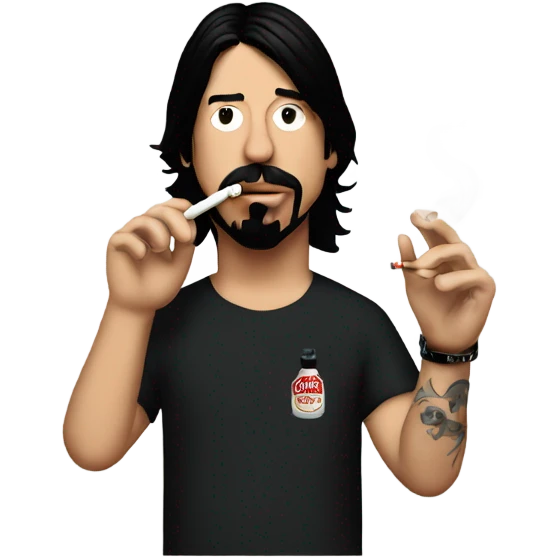 dave grohl smoking a cigarette  emoji