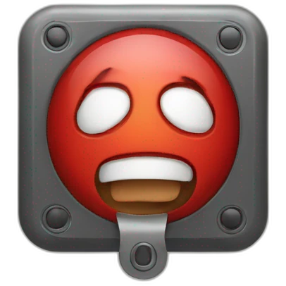 A panic button emoji