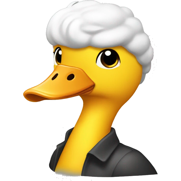 pato amarillo super enojado  emoji