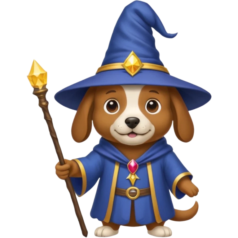 Dog wizard emoji