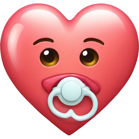 heart with pacifier emoji
