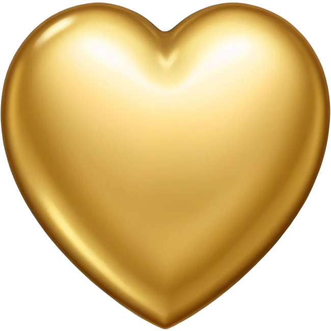 heart fully repaired sealed with gold no visible cracks emoji