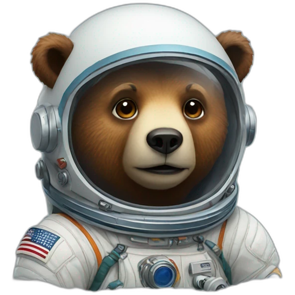 bear astronaut emoji