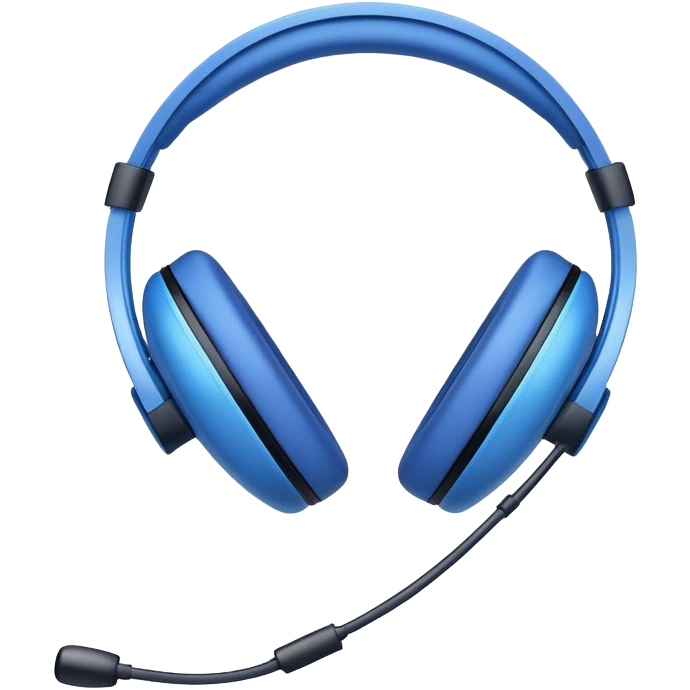 Un casque Apple bleu  emoji