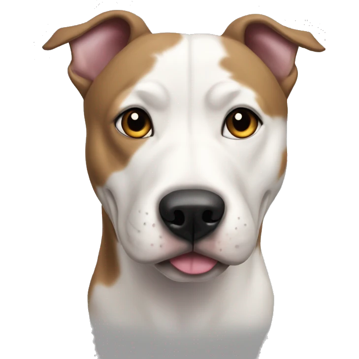 Pitbull husky mix with floppy ears  emoji