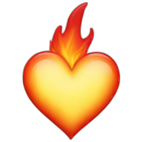 Heart fire  emoji