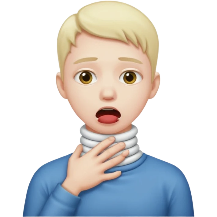 choking neck emoji