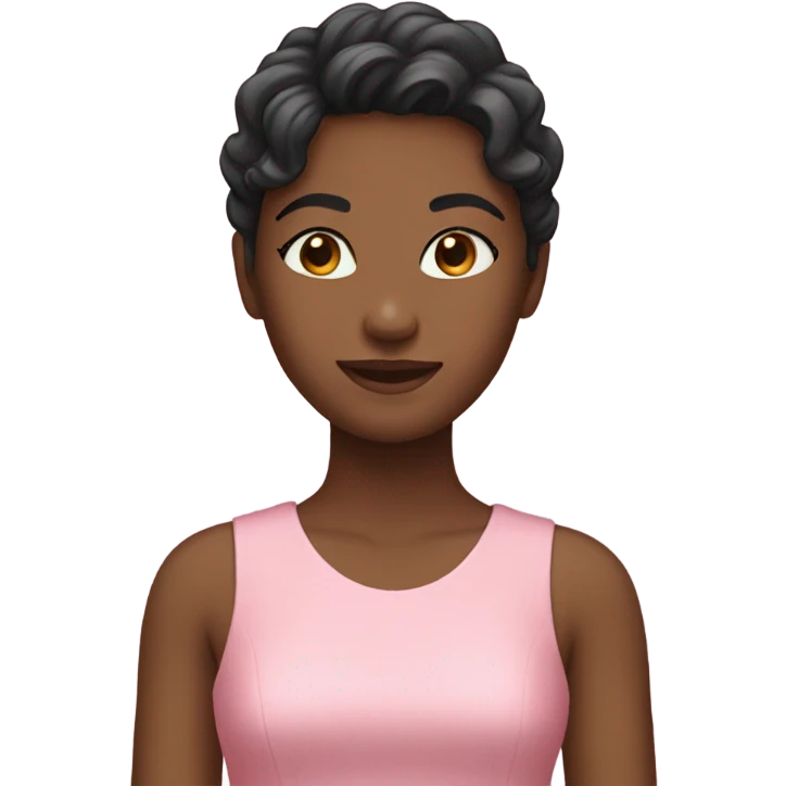 girl with pink dress emoji