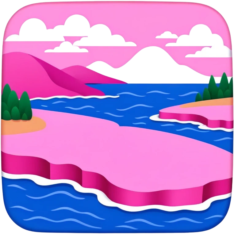 Matisse slop style pink SPAM art landscape emoji