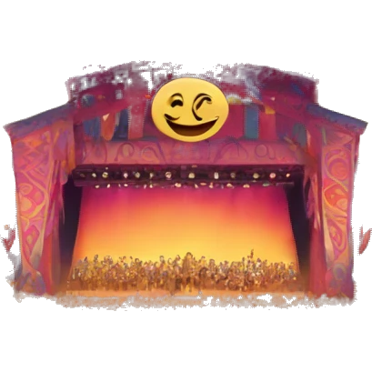 festival with movie emoji