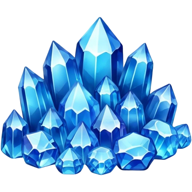 blue cristal pile emoji