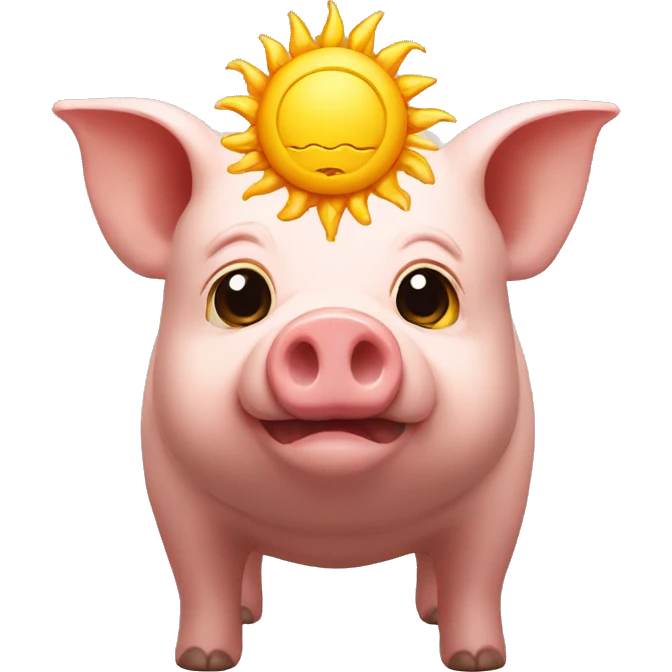sun god pig emoji