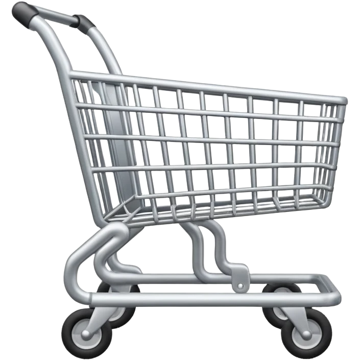shopping cart silver emoji